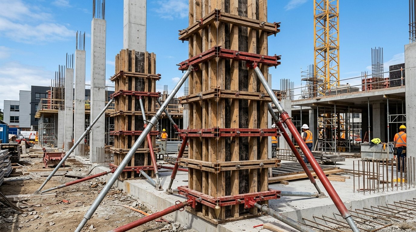 أخطاء شدات الأعمدة الخرسانية
