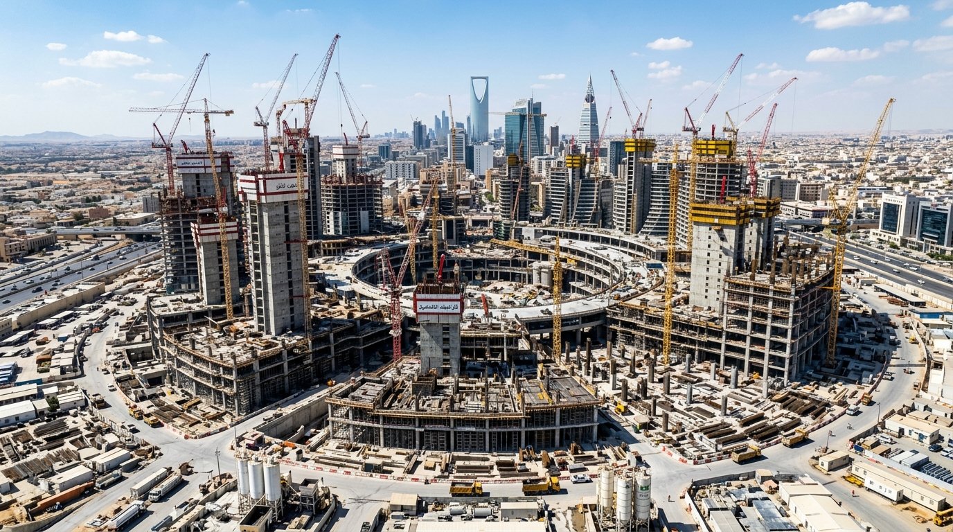 تأثير رؤية 2030 على الطلب على مواد البناء